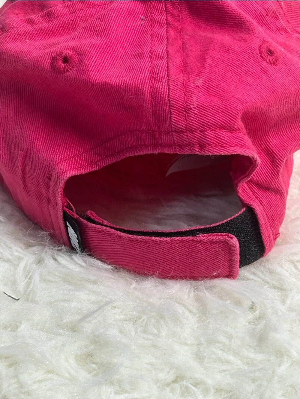 Nike Kids Hot Pink Cap with Black Swoosh